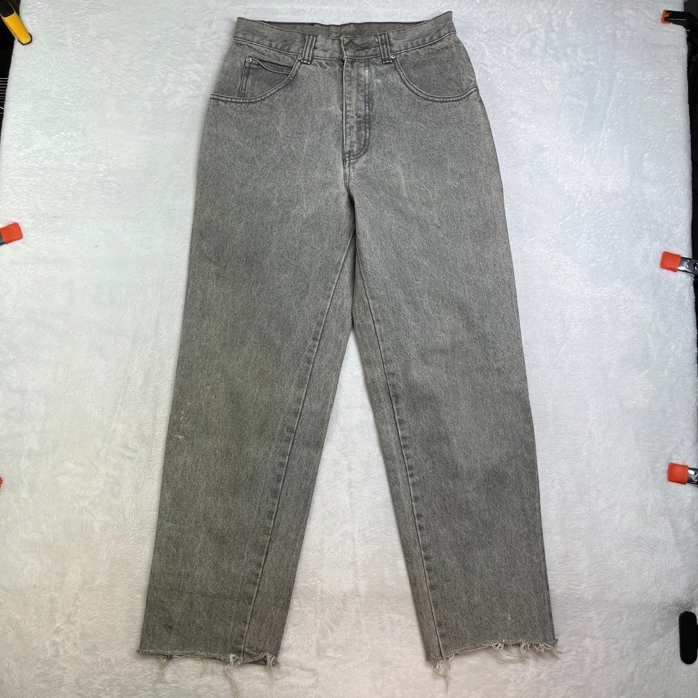 Pepe Jeans Women's Gray Denim Frayed Hem‎ High Waisted Classic Zip Fly - 27X27